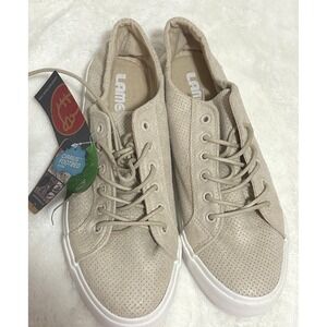 NWT Lamo Vita Women's Tan and Gold Casual Sneakers With Cirrus Footbed size 10